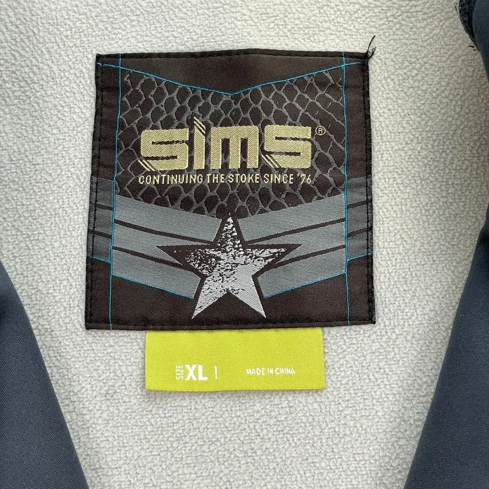 SIMS Jacket Men's Size XL Colorblock Full Zip Hoodie